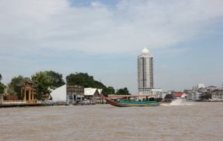 Boat on the Chao Phraya River in Bangkok